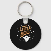 Little Boo Happy Halloween Vintage Classic Keychain