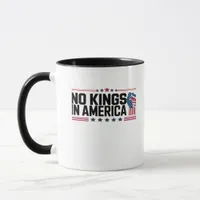 No Kings In America USA Patriotic Style Mug