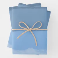 Blue Ombre Wrapping Paper Sheets