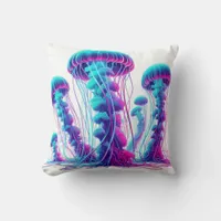 Glowing Ocean: Jellyfish Inspired Throw Pillows