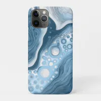 Blue and White Fluid Art iPhone 11 Pro Case