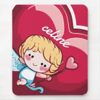 Cute Cupid Mouse Pad