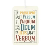 In Principio Erat Verbum Latin John 1.1 in Latin Air Freshener