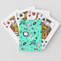 Retro Pop 1950's Style Nostalgic Graphics  Poker Cards