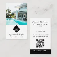 Logo QR Code Photo Real Estate Business Card