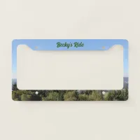 Scenic Sauerland View from Wilzenberg License Plate Frame