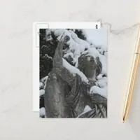 Snowy Angel in Washington, Iowa  Postcard