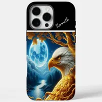 Blue Moon's Eagle Silhouette River iPhone 16 Pro Max Case