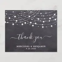 Budget Rustic Chalkboard String Lights Thank You