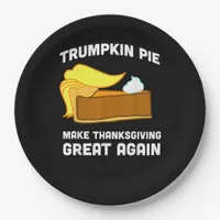 Funny Shirt Trumpkin Pie Make Thanksgiving Great A Paper Plates