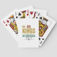 No Kings In America Since 1776 Vintage Patriotic U Poker Cards
