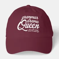 Funny Grammar Drama Queen Mind Your Ps and Qs Hat