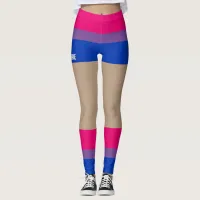 Bisexual Pride Faux Shorts & Legs  Leggings