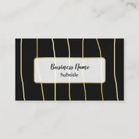 Black and Gold Modern Business Cards