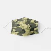 Military Green Camouflage Camo Pattern Adult Cloth Face Mask