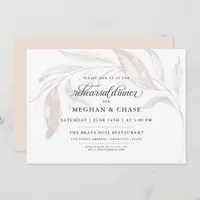 REHEARSAL | Pale Pastel Watercolor Foliage Invitation