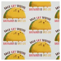 Taco Cat Palindrome Fabric
