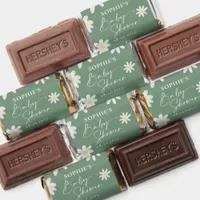 Sage Green Boho Daisy Flower hershey's miniatures