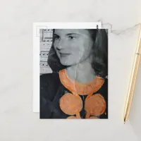 A Vintage Beauty Collage Postcard