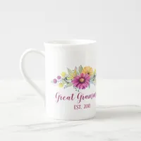 CUSTOMIZABLE Great Grandma, Mamaw, Grams, etc... Bone China Mug