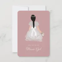 Niece Flower Girl Junior Bridesmaid Proposal Card