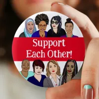 Support Each Other | Women's Day Pins