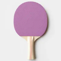 Pink Purple Square Pattern Ping Pong Paddle