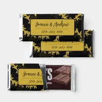 Hawaii Beach Wedding Plumeria Black Hershey Bar Favors