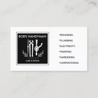 Classy Handy Tools Handyman Business Card