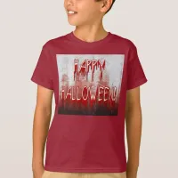 Suffering Happy Halloween Blood Stained Kids Tee