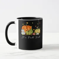 It’s Fall Y’all Halloween Pumpkin Autumn Leaves Th Mug