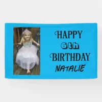 Personalized Photo and Age Happy Birthday Banner