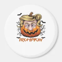 Hair Funny Pumpkin Halloween Boo - Political Humor Magnet