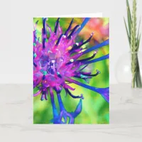 Purple Flower Card
