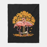 It’s Fall Y’all Flamingo Autumn Style Fleece Blanket