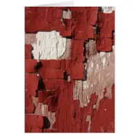 Peeling Red Barn Paint