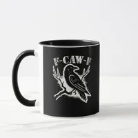 F-Caw-F Funny Raven Vintage Crow Sarcastic Humor C Mug