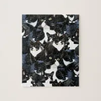 Tuxedo Cat Madness Jigsaw Puzzle