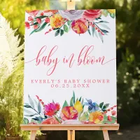 Wildflower Baby In Bloom Floral Baby Shower Foam Board