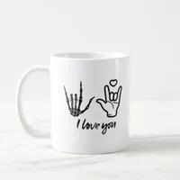 Hands Forming - Skeleton Heart Hands  Coffee Mug
