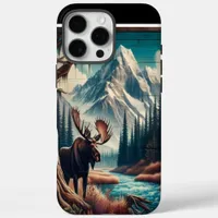 Moose And Mountains iPhone 16 Pro Max Case