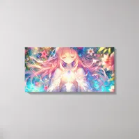 Magical Ethereal Anime Girl  Canvas Print