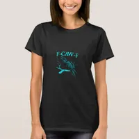 Crow F-Caw-F Funny Bird Retro T-Shirt