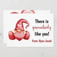 Gnomebody Like You Cute Love Valentine Day Holiday Card