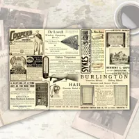 Antique Vintage Merchant Ads Ephemera  Tissue Paper