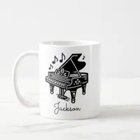 Personalized Grand Piano Mug – Custom Name 