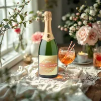 Love at First Spritz Bridal Shower Sparkling Wine Label