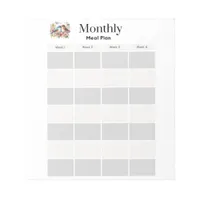 Plan Your Month, Transform Your Week! Meal Planner Notepad