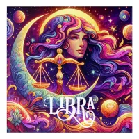 Horoscope Sign Libra Zodiac Ethereal Mystical Art