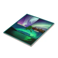 Northern Lights of Alaska Collage Tile